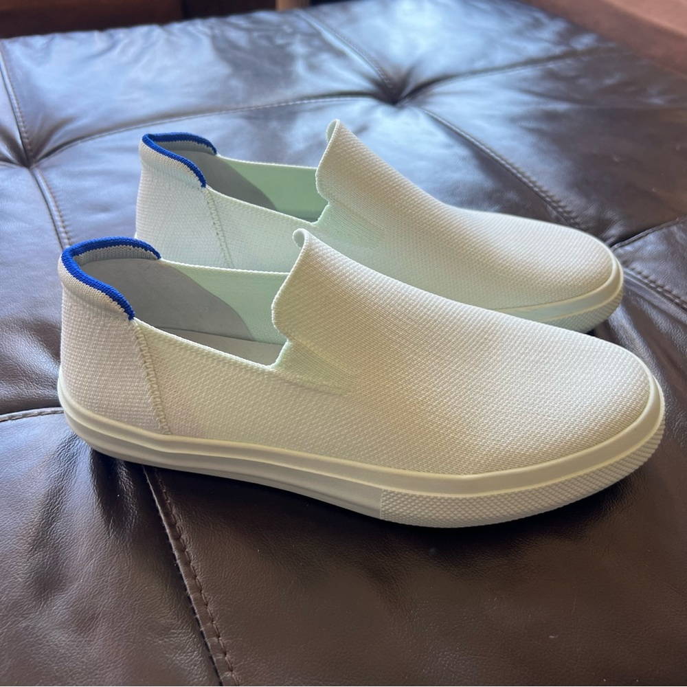 Rothy’s The City Slip On Sneaker - White - Women’s Size 7.5 - Like New